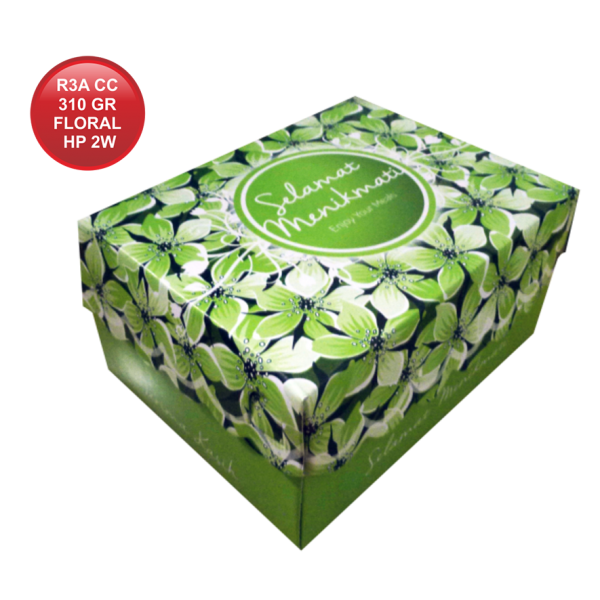 R3A CETAK COATED 310 FLORAL HIJAU PUPUS 1W